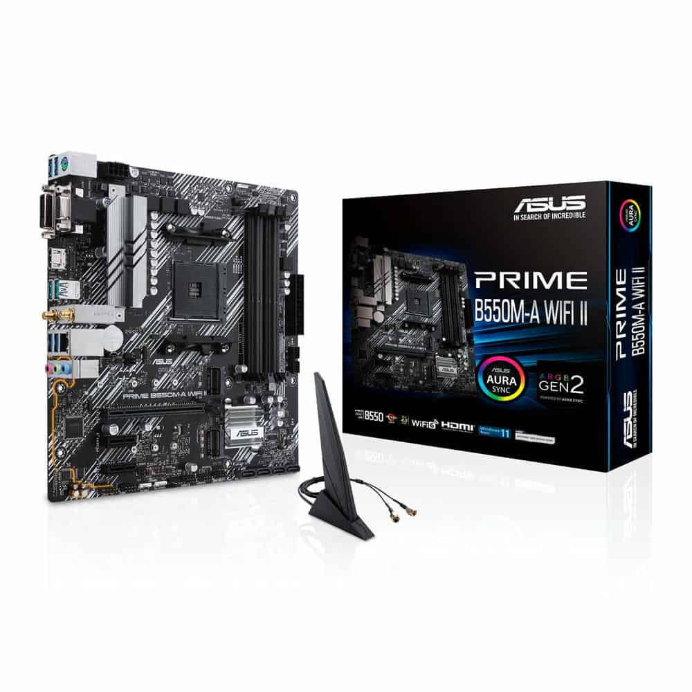 ASUS AMD B550 PRIME B550M-A Wi-Fi II Refurbished MicroATX Motherboard